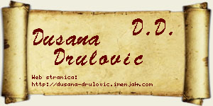 Dušana Drulović vizit kartica